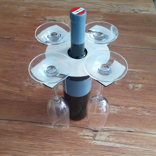 Weinglashalter für 4 Gläser