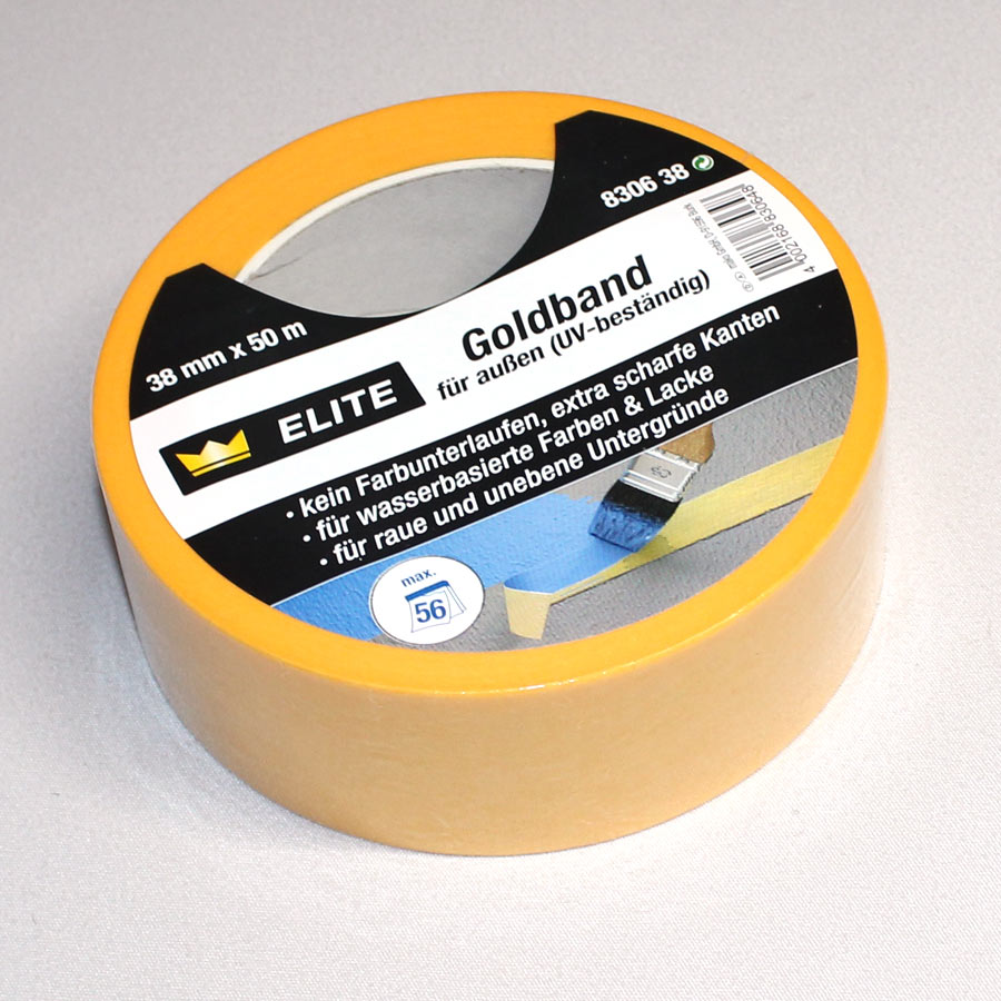 Goldband Abdeckband für Maler/Lackierer (soft) 38mm x 50m